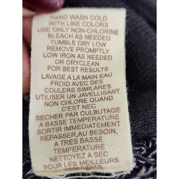 Free People Silk Blend Gray Knit Crochet Cardigan Size M Boho Fairy Whimsy - Picture 6 of 8